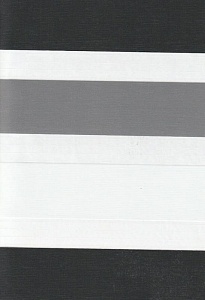 Открытые рулонные шторы день-ночь Салерно, серый 2002 купить в Обнинске с доставкой